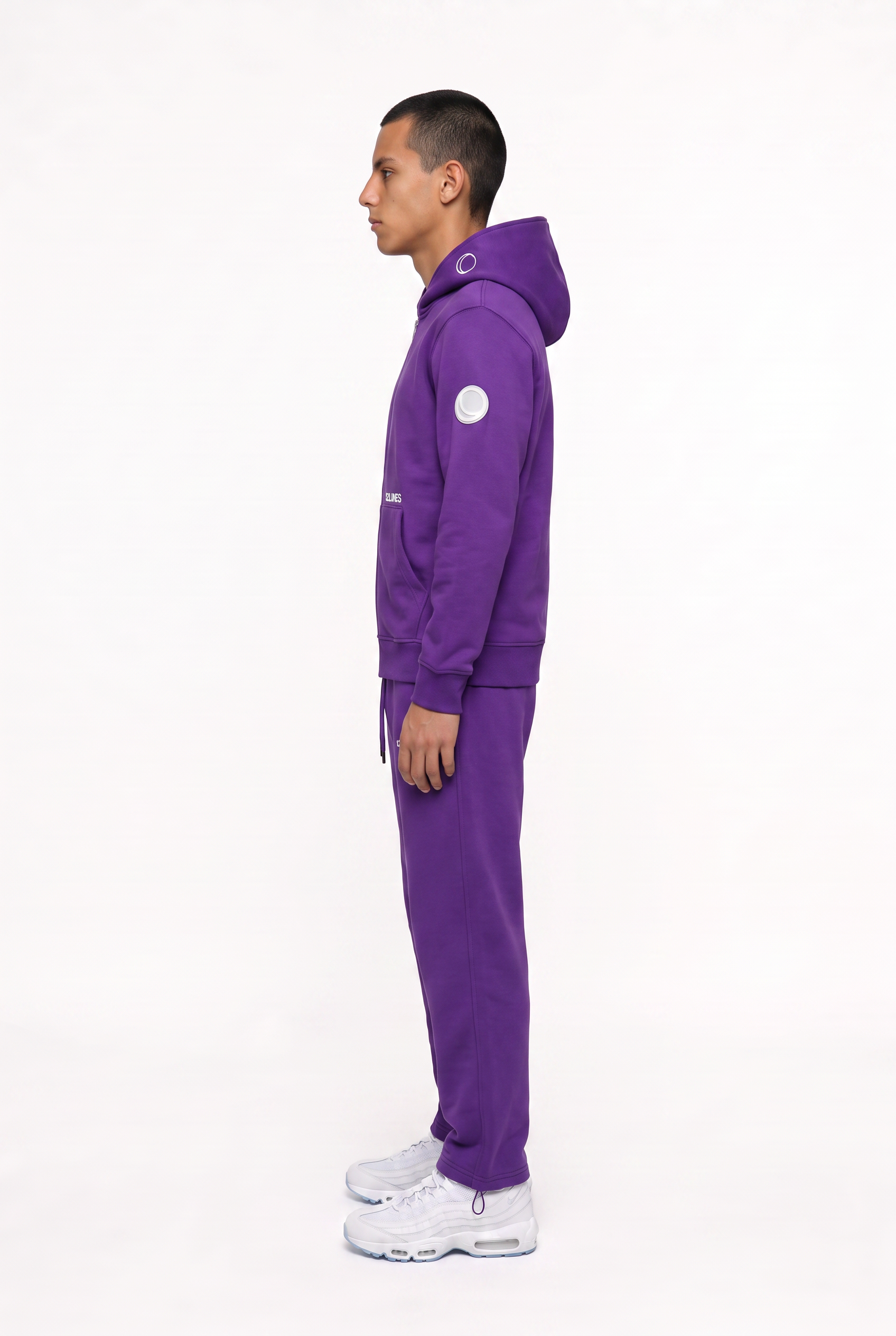 Full-Zip UltraViolet 12LUNES, sweat full-zip vu de profil