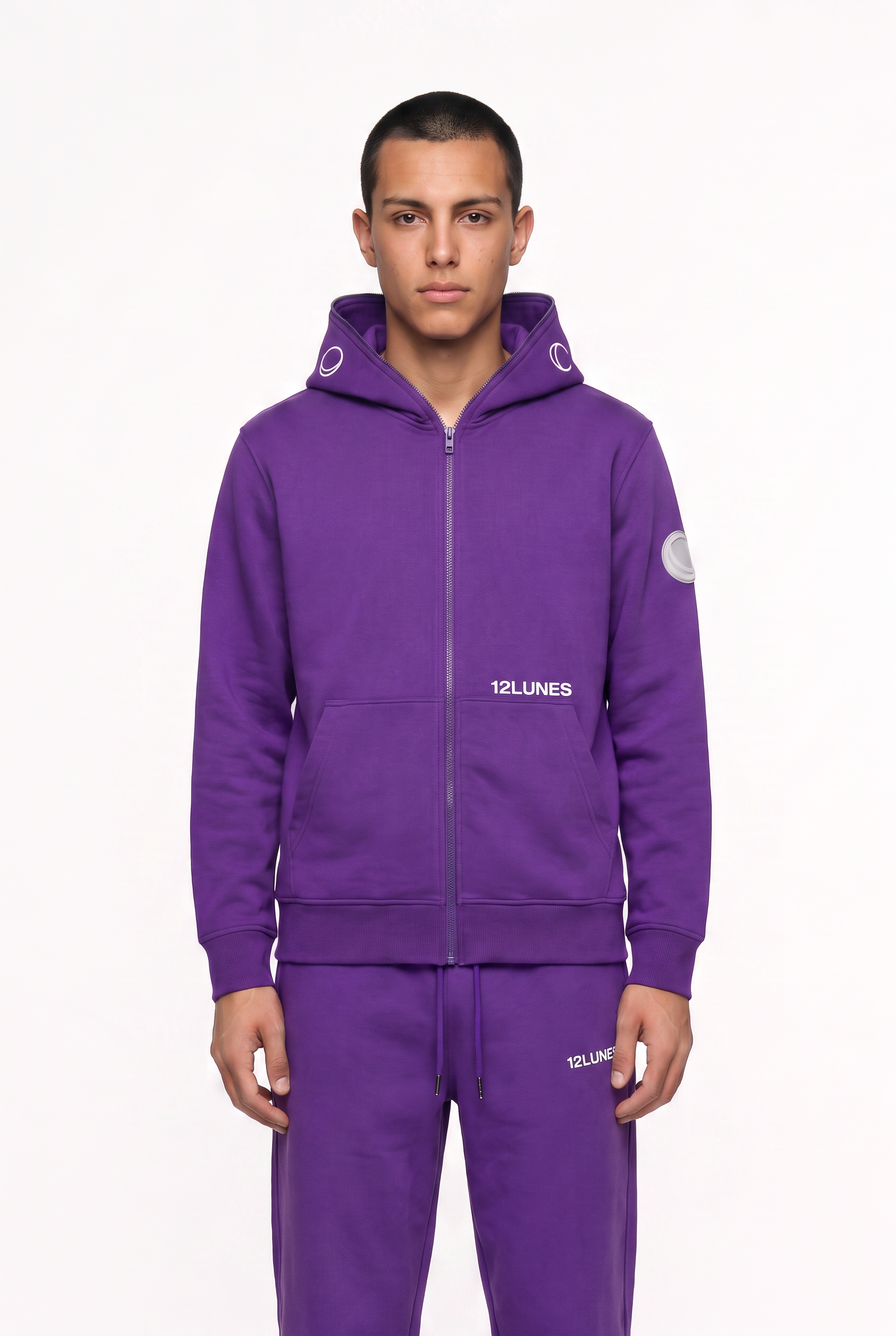 Full-Zip UltraViolet 12LUNES, sweat full-zip streetwear (3)
