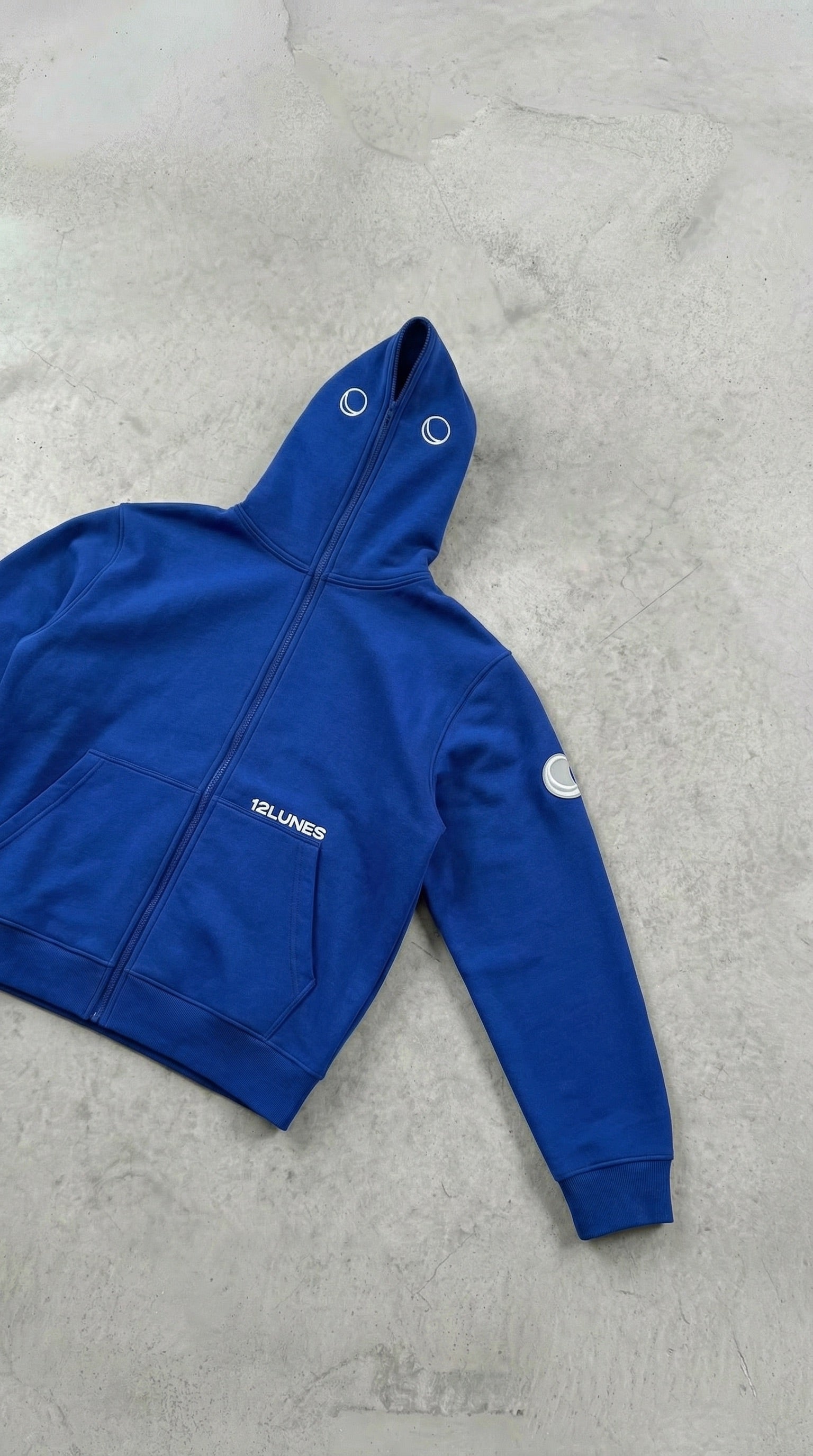 Full-Zip Cobalt 12LUNES, sweat full-zip streetwear (5)