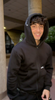 full zip noir