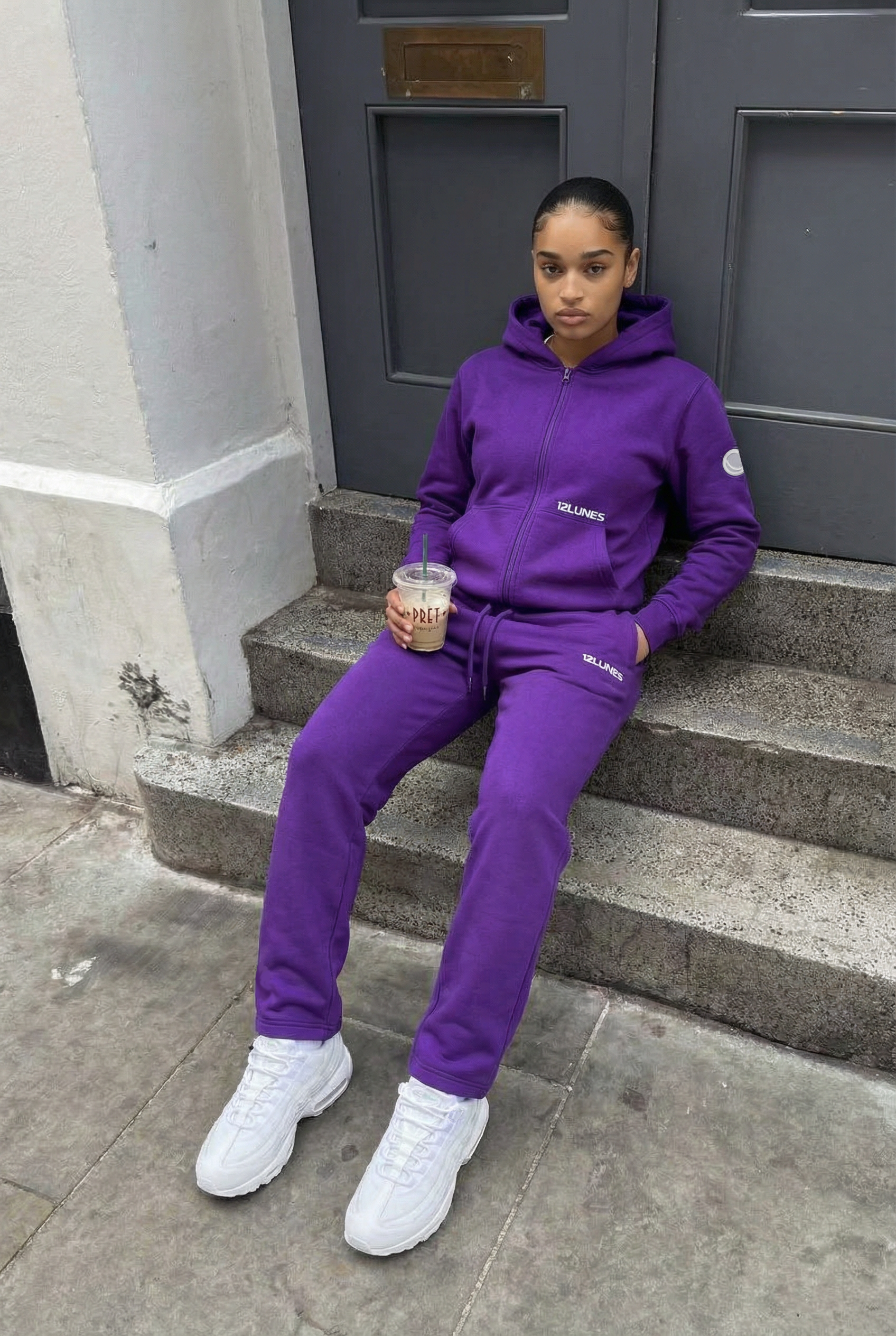 Full-Zip UltraViolet 12LUNES, sweat full-zip streetwear (4)